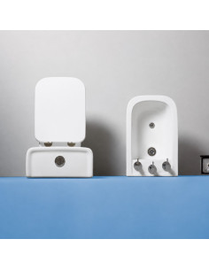 Combo Inodoro Largo Mochila y Bidet Triple Agujero Aura 2